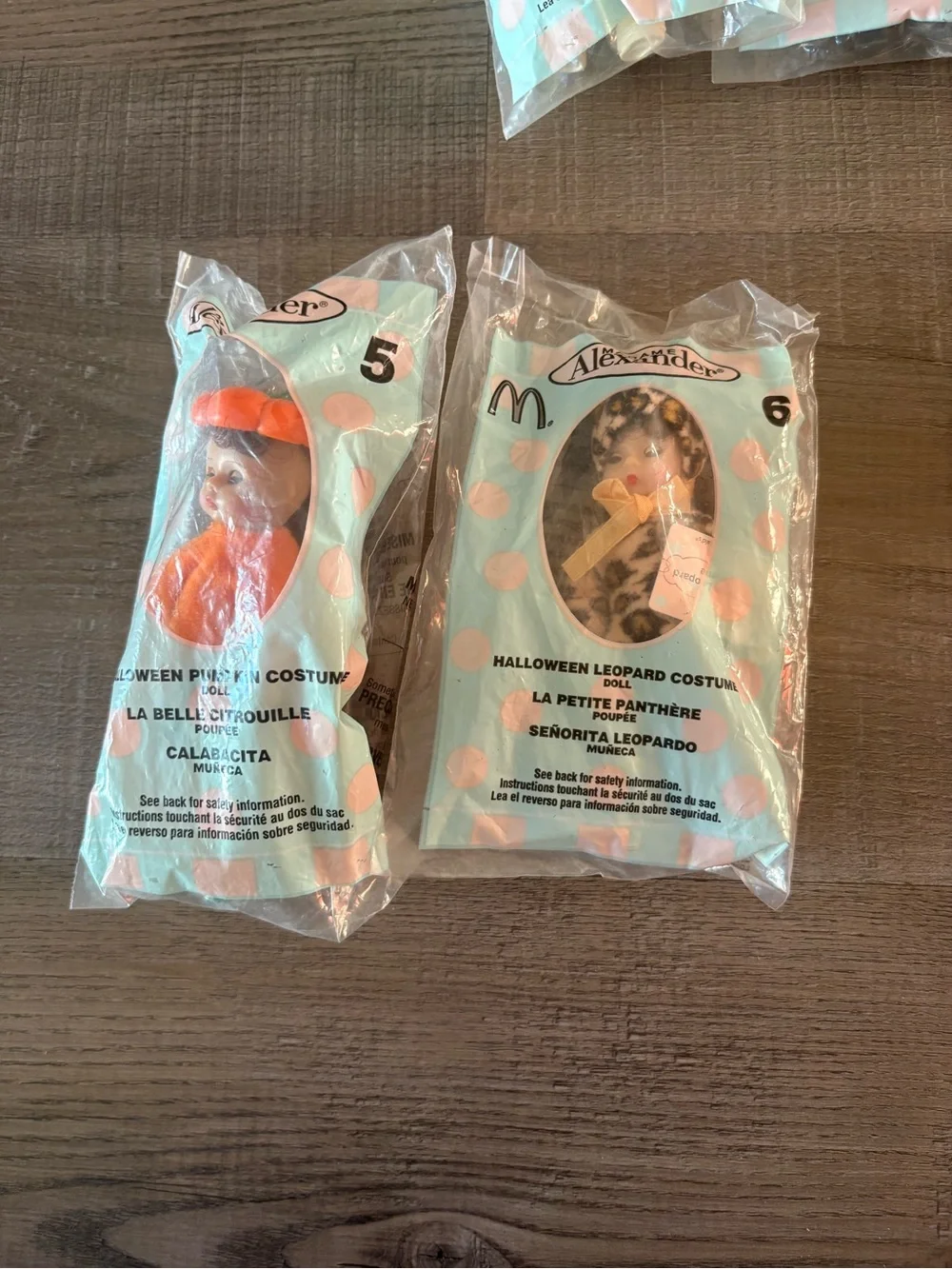 Madame Alexander Pink and Aqua Polka Dot McDonald’s Dolls Set